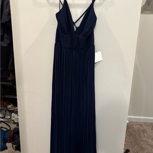 Elegant Navy Blue Maxi Dress